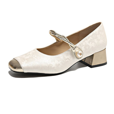 Women's Retro Mid Heel Soft Comfortable Shoes