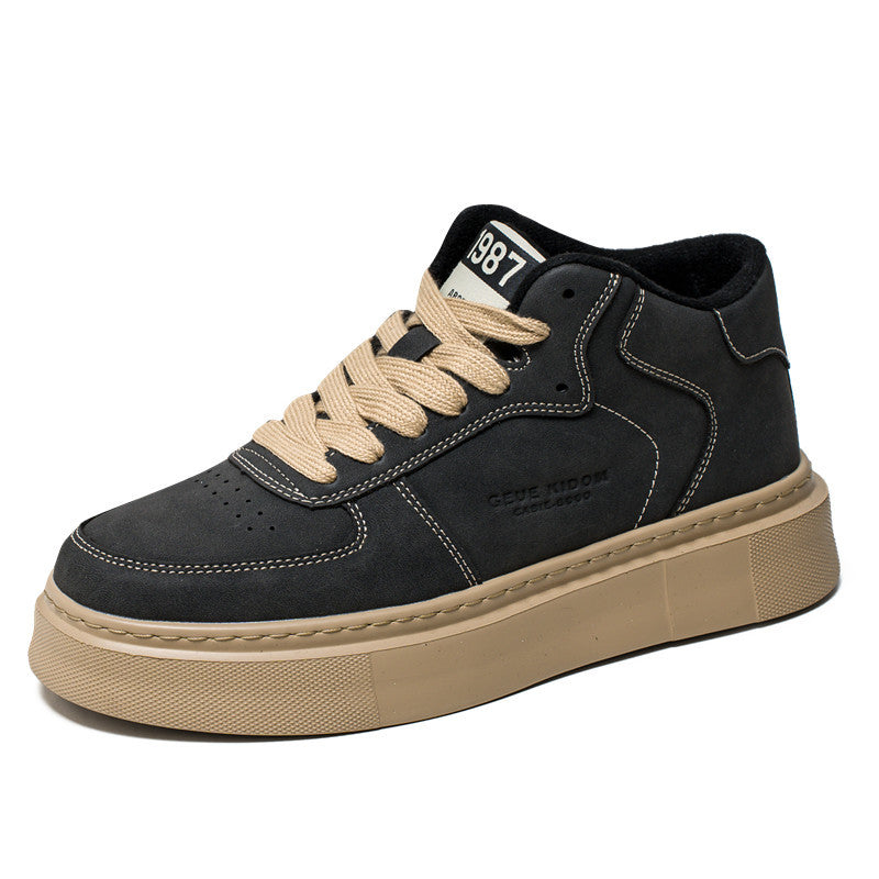 Men's Leather Trendy Fashion Casual Shoes