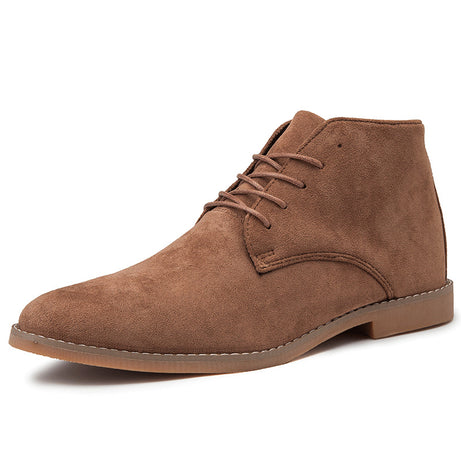 Men's High-Top Pointed Leather Martin Boots