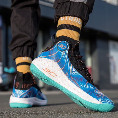 Men's Breathable High-Top Basketball Sports Sneakers