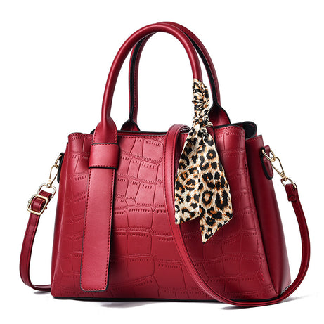 Women's Silk Scarf Stone Pattern Bag