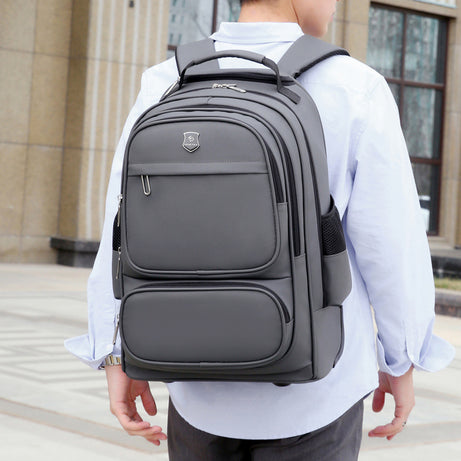 Men's Multi-Layer Travel Trolley Backpack