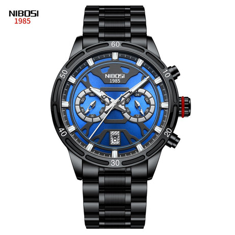 Men's Butterfly Double Snap Buckle   Watch