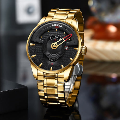 Men's Steel Belt Small Display Quartz Watch