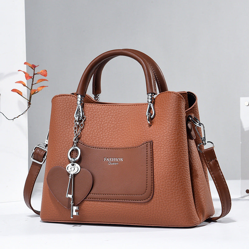 Women's Leathe Trendy Hand & Shoulder Bag