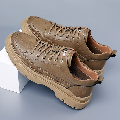 Men's Leather Versatile Trendy Casual Shoes