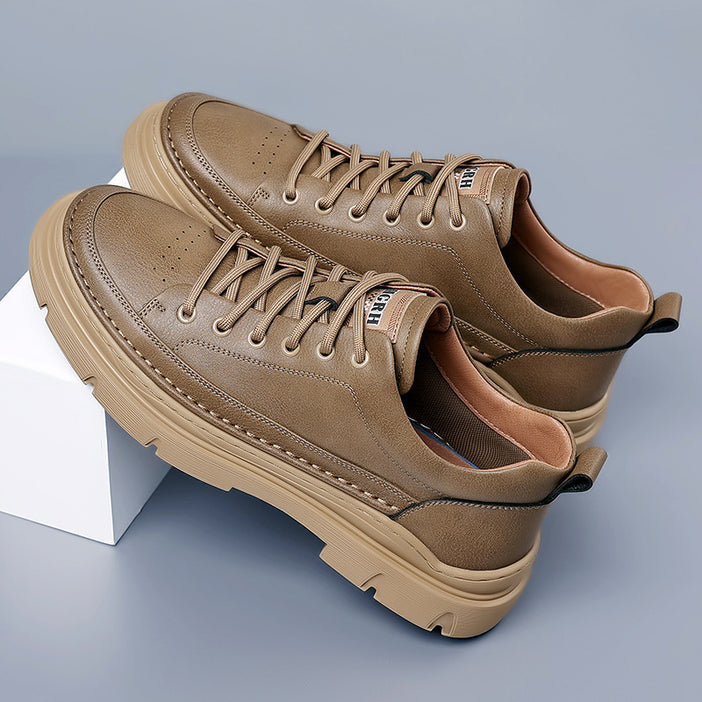 Men's Leather Versatile Trendy Casual Shoes