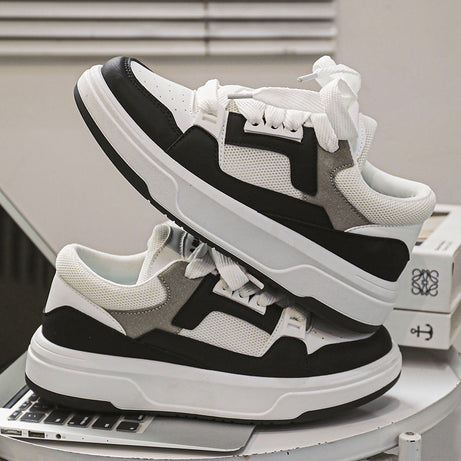 Men's Color Matching Low-top Lace-up Shoes