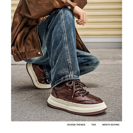 Men's Fashion Leather Trend Versatile Casual Shoes