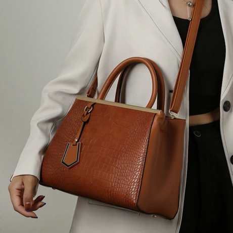 Women's Leather Luxury Crocodile Desige Handbag