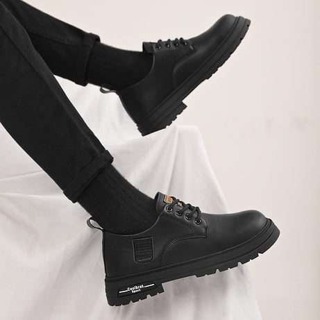 Men's Leather Martin Boots British Style Shoes