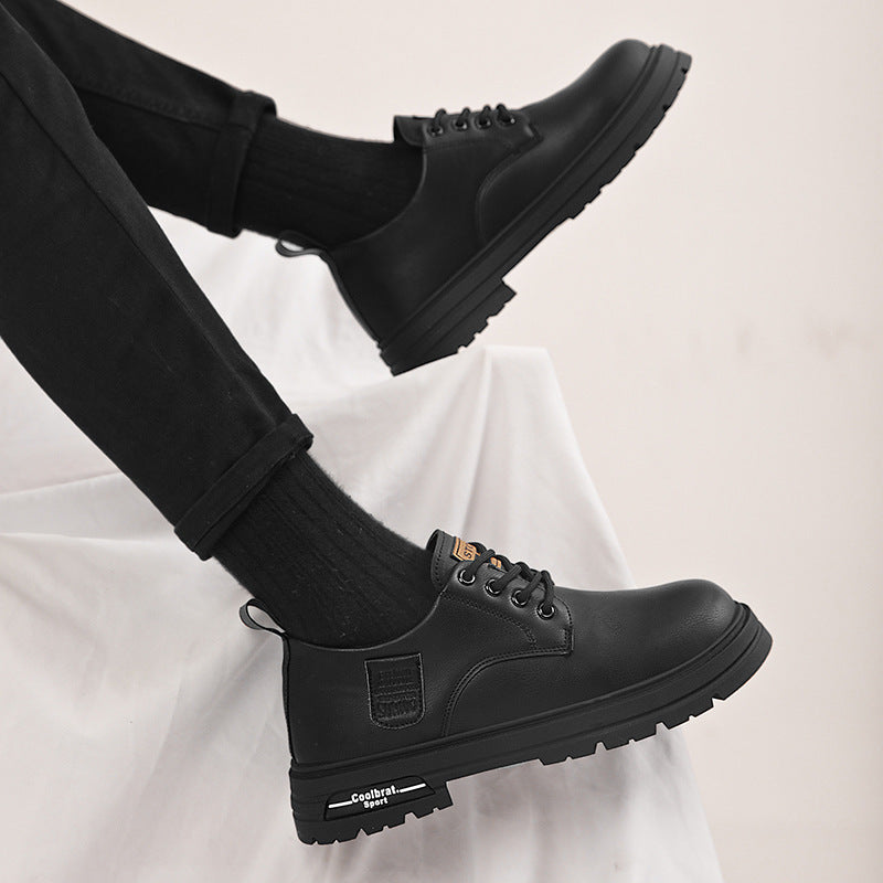 Men's Leather Martin Boots British Style Shoes