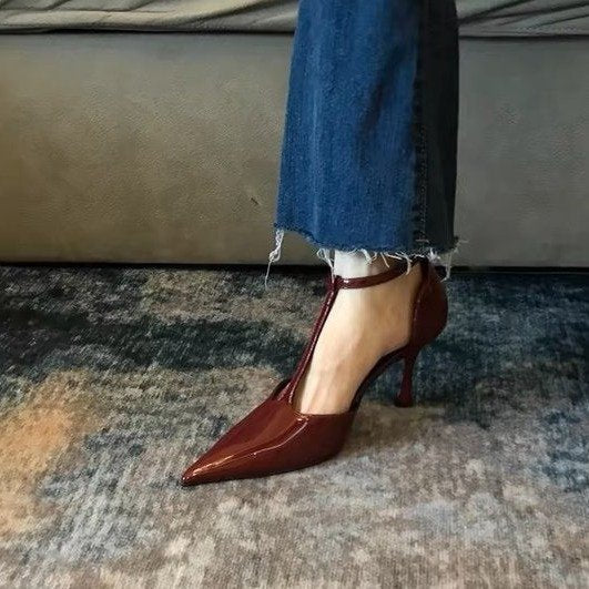 Women's Buckle Strap Elegant Pointed Toe Shoes