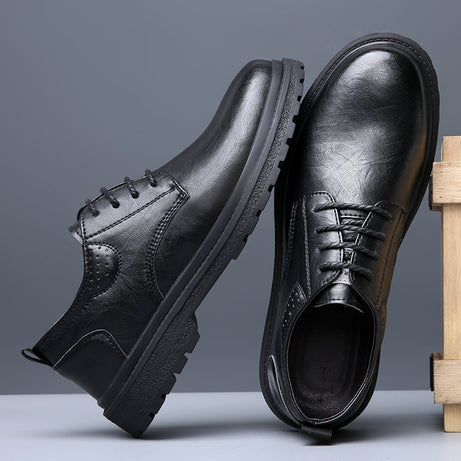 Men's Leather Low-Top Business Casual  Shoes