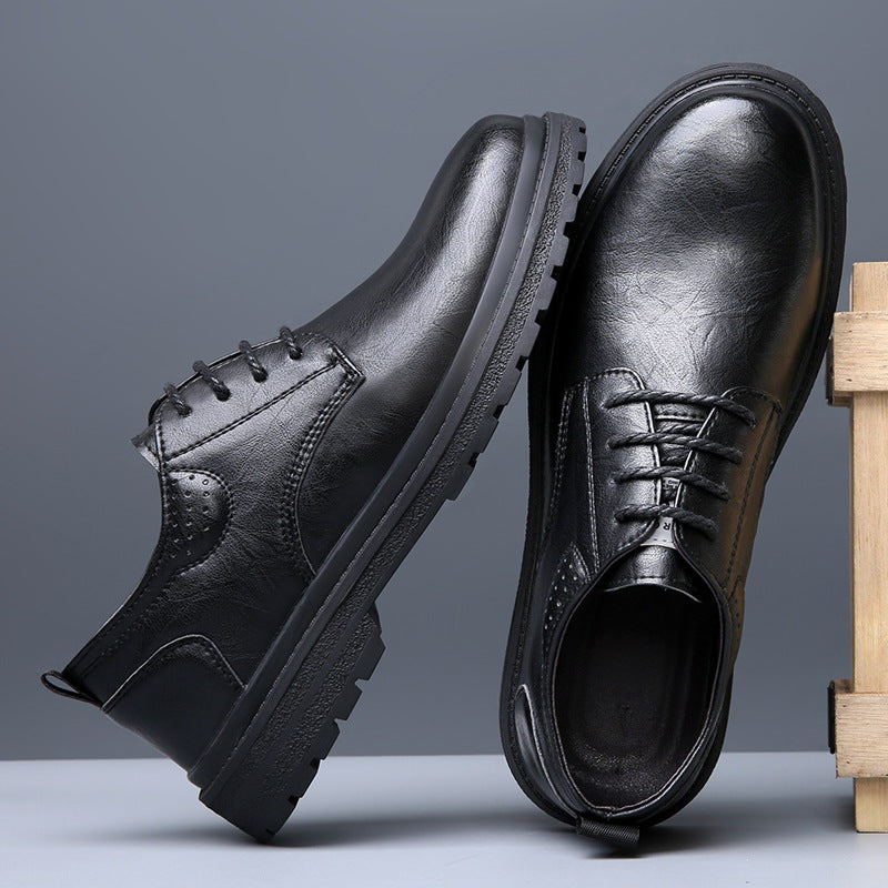 Men's Leather Low-Top Business Casual  Shoes