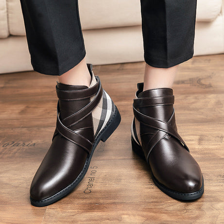 Men's British Style High-Top Martin Boots Shoes
