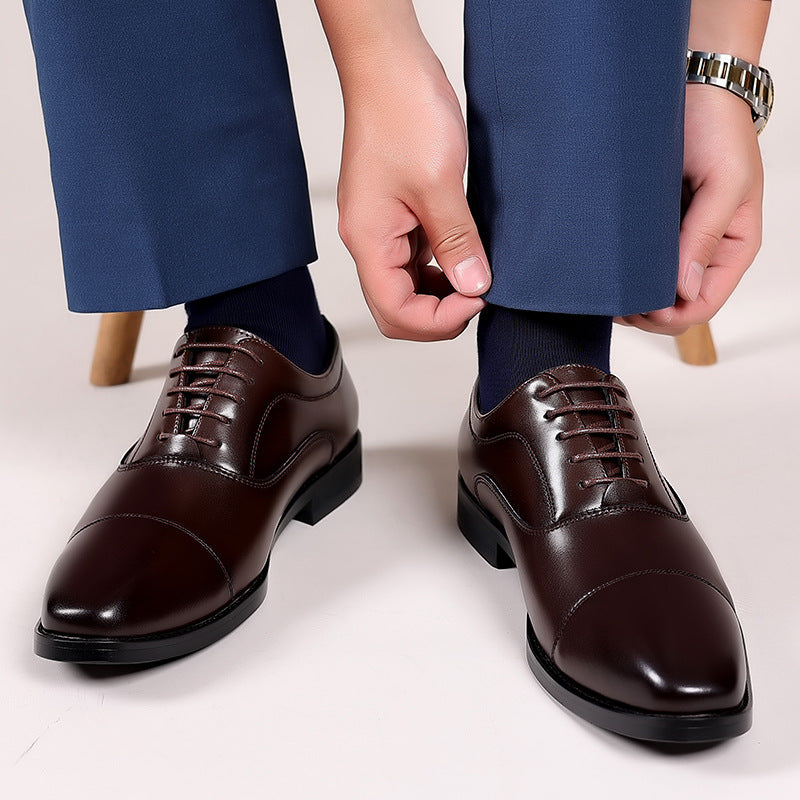 Men's Leather Oxford British Style Casual Shoes