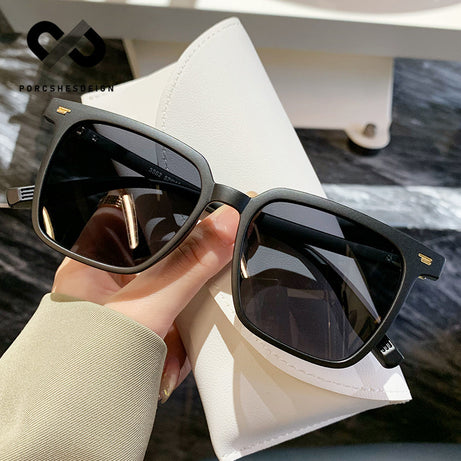 Women's  Square Large Frame Thin Tide UV Protection Sunglasses