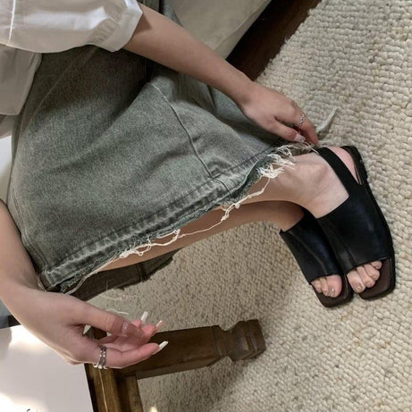 Women's Flat-bottomed Retro Slippers