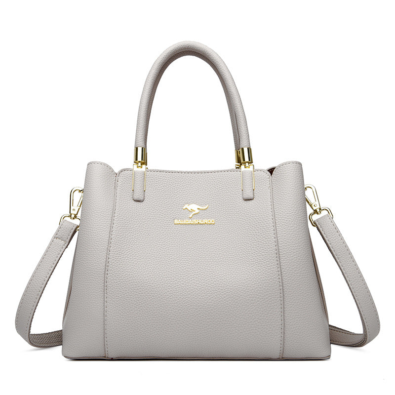 Women's Leather Trendy Shoulder Handbag