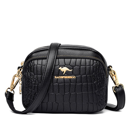 Women's Leather Crocodile Pattern Shoulder Bag