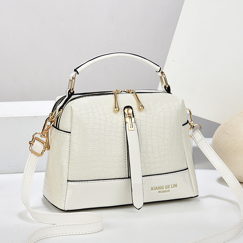 Women's Glossy Pillow Large Capacity Square Bag