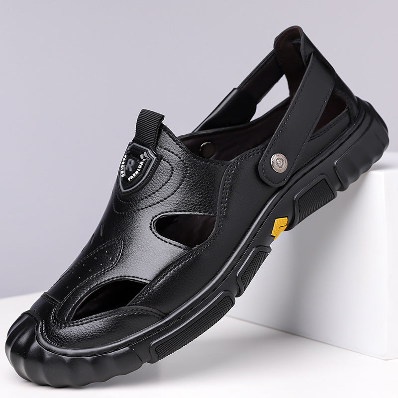 Men's Leather Breathable Casual Sandals