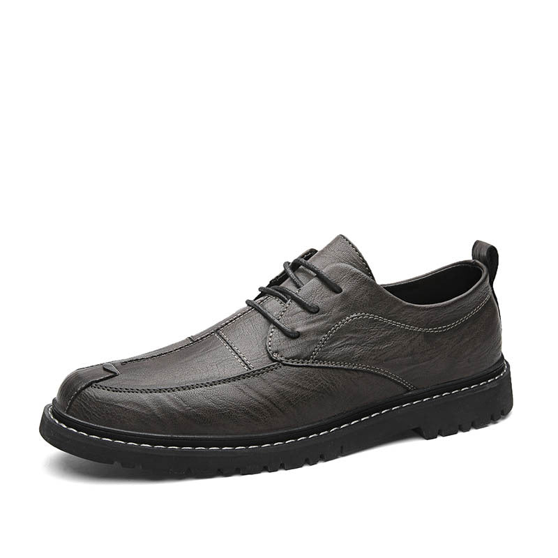 Men's Leather British Style Trend Casual Shoes