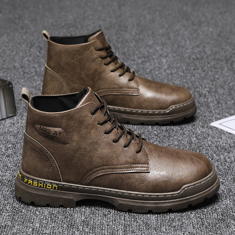 Men's Outer Wear Casual Lace-up Martin Boots