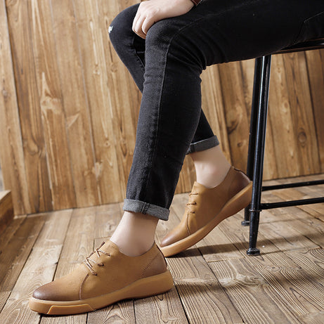 Men's Leather Fashion Trend Outdoor Shoes
