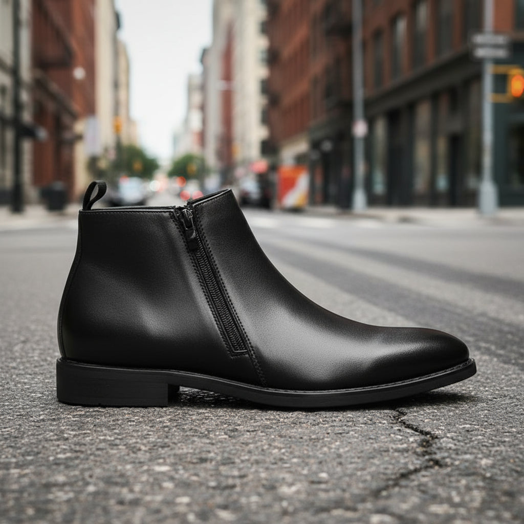 Men's Leather Outdoor Pointed Chelsea Boots