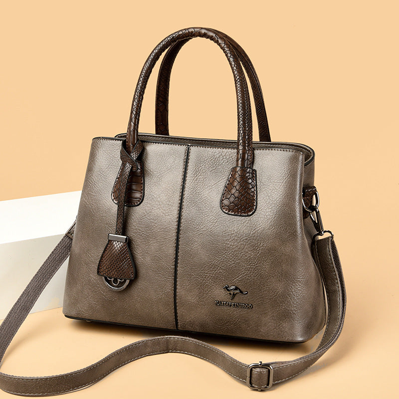 Women's Leather Large Cepacity Shoulder Handbag