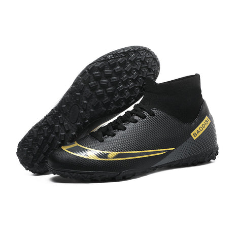Men's Football High-Top Training Broken Nails Shoes