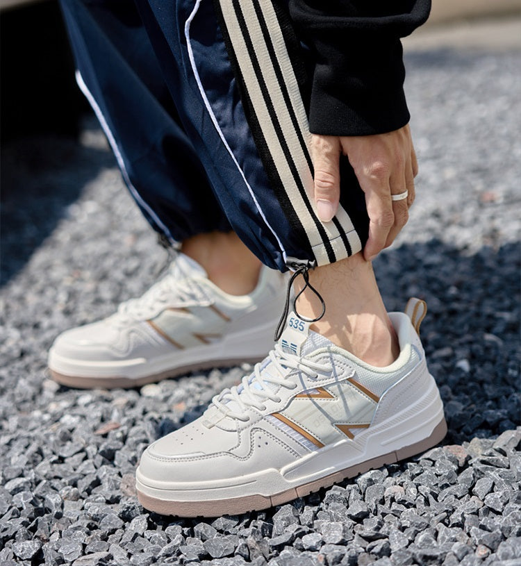 Men's Super Fiber Leather Casual Sneakers