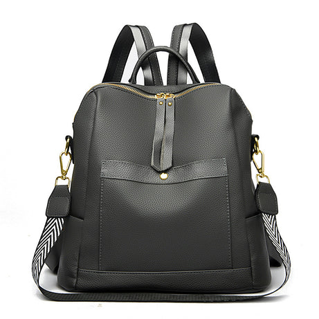 Women's Leather Multi-Purpose Stylish Casual Backpack