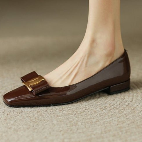 Women's Elegant Flat Square Toe Office Shoes