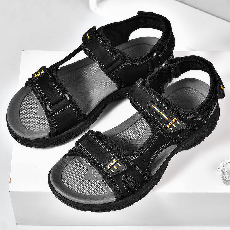 Men's Anti-Slip Soft Sole Leather Sandals