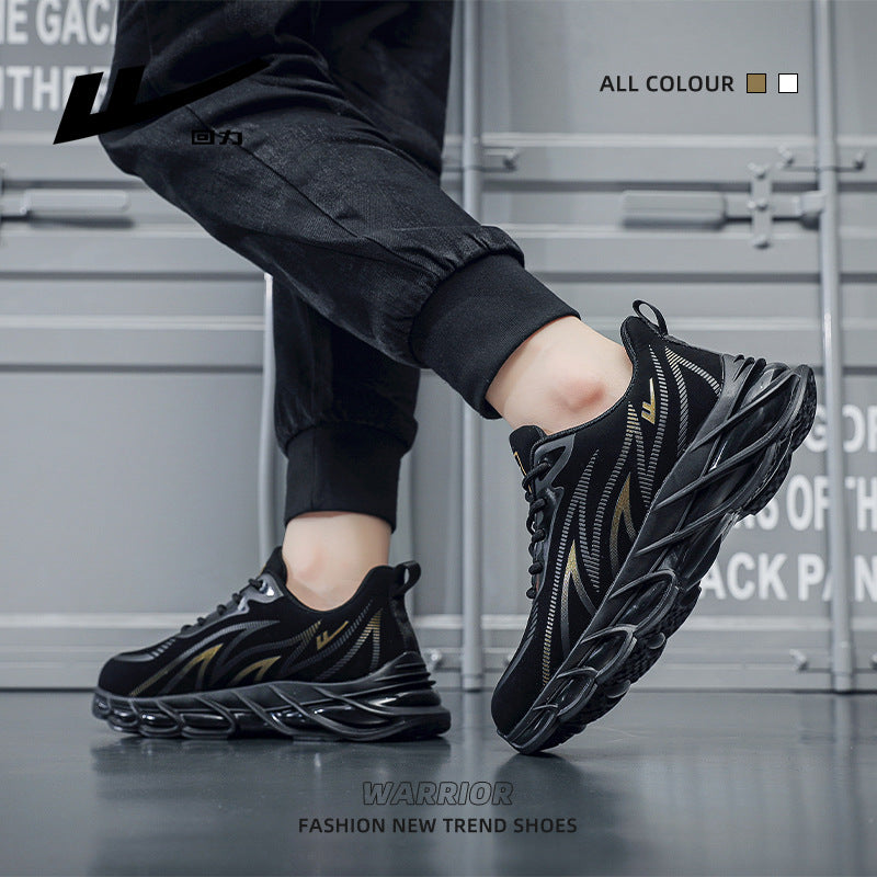 Men's Breathable Trendy Casual Sneakers - Black