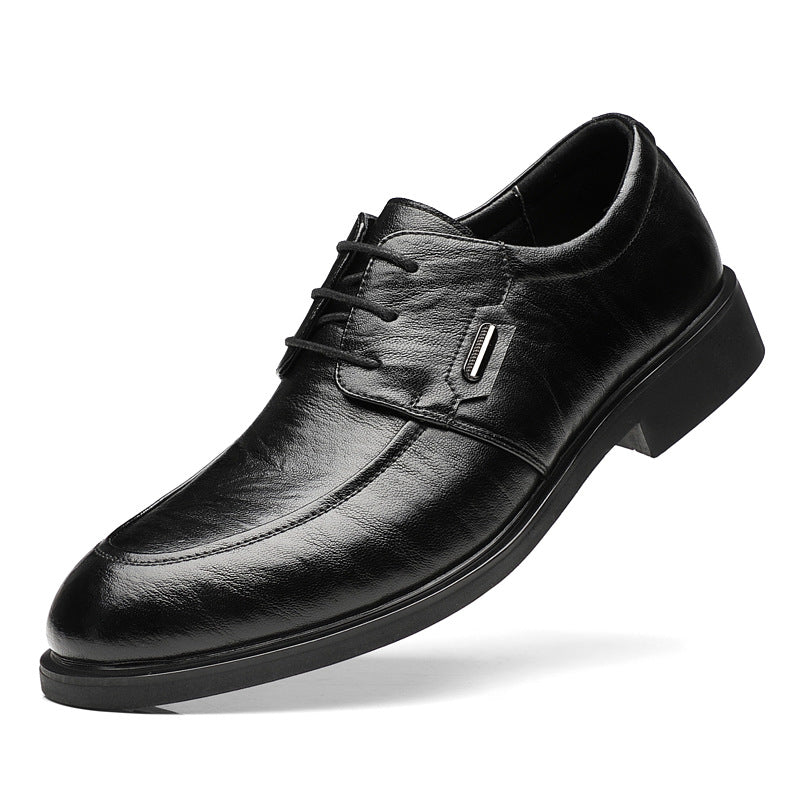 Men's Leather Derby British Style Casual Shoes