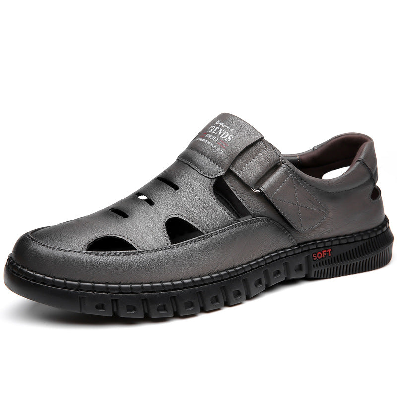 Men's Leather Breathable Casual Sandals
