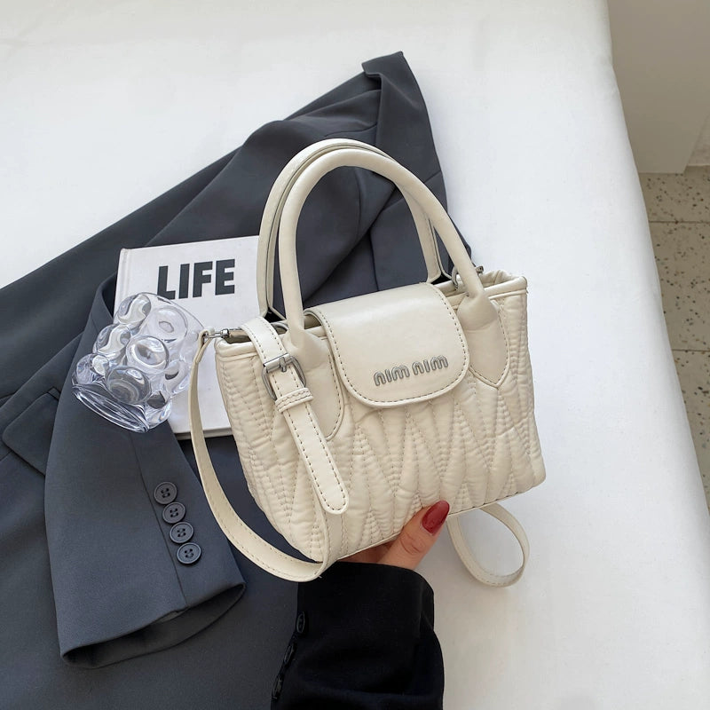 Women's Portable Double Handle Shoulder Bag