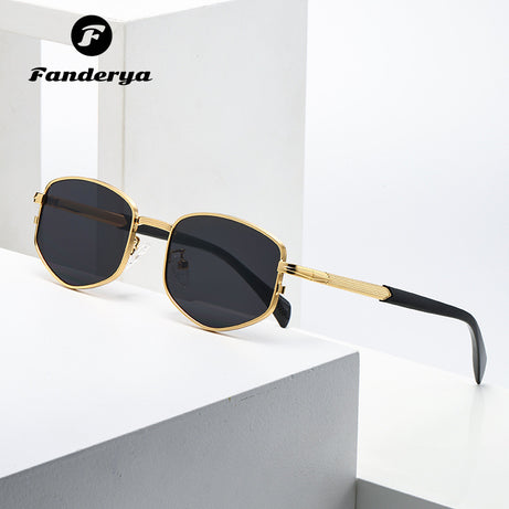 Men's Small Frame Metal Retro Style Sunglasses