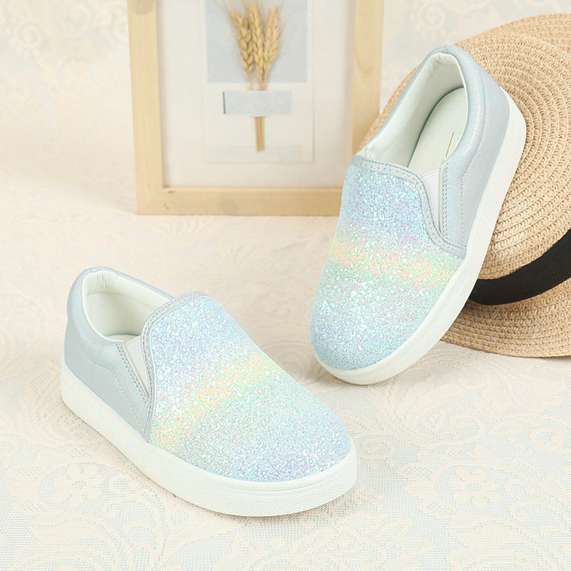 Women's Rainbow Glitter Casual Shoes