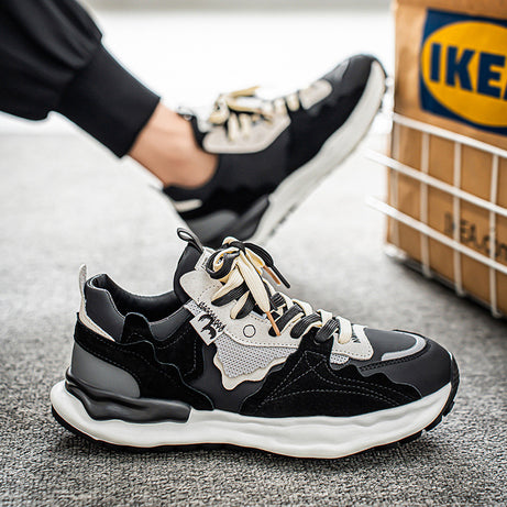Men's Retro Breathable Trend Thick-Soled Casual Shoes