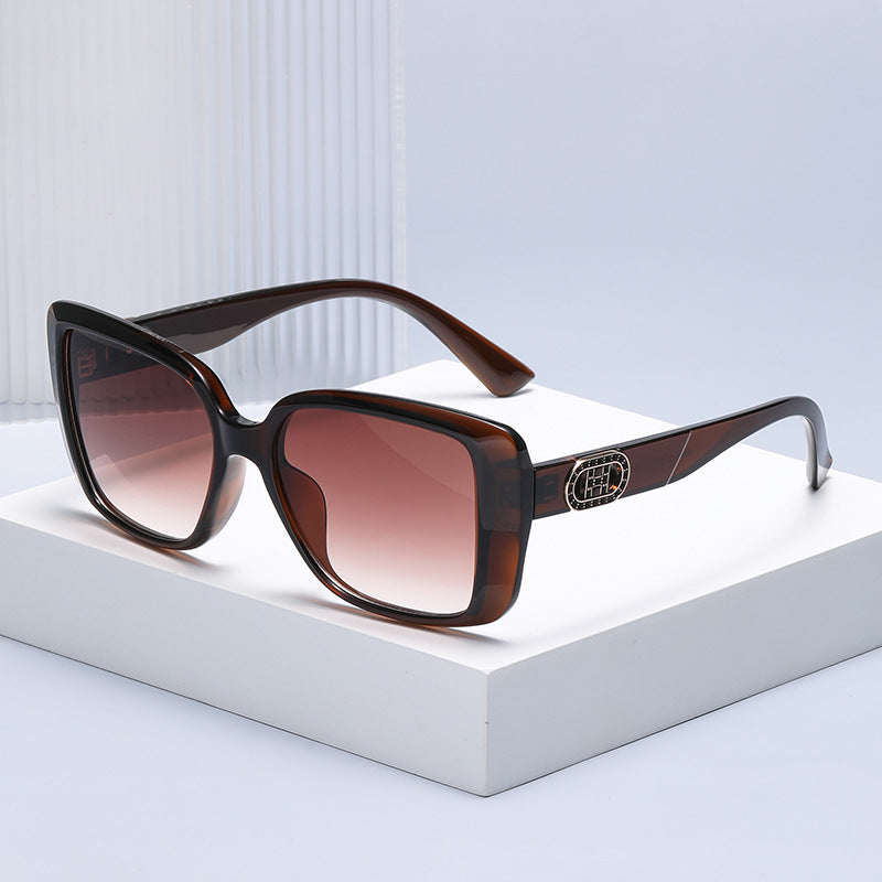 Women's Fashion Large Frame High-End Sunglasses