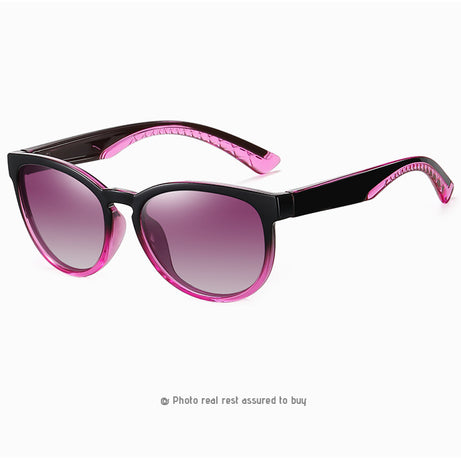 Men's Round Polarized Colorful Film Sunglasses