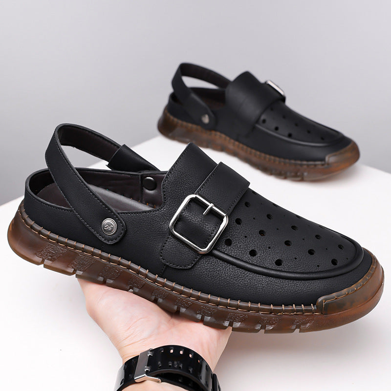 Men's Leather Outdoor Casual Sandals