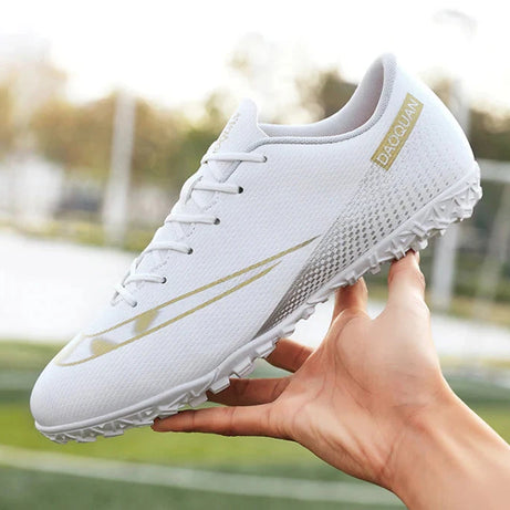 Men's Gamon Leather Low-Top Football Turf Sports Shoes