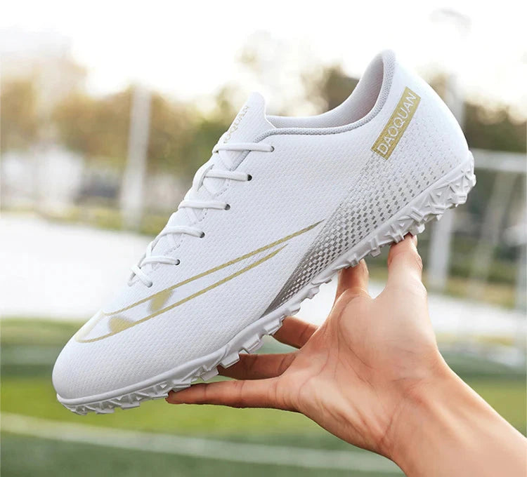 Men's Gamon Leather Low-Top Football Turf Sports Shoes