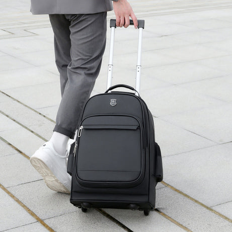Men's Multifunctional Travel Trolley Backpack